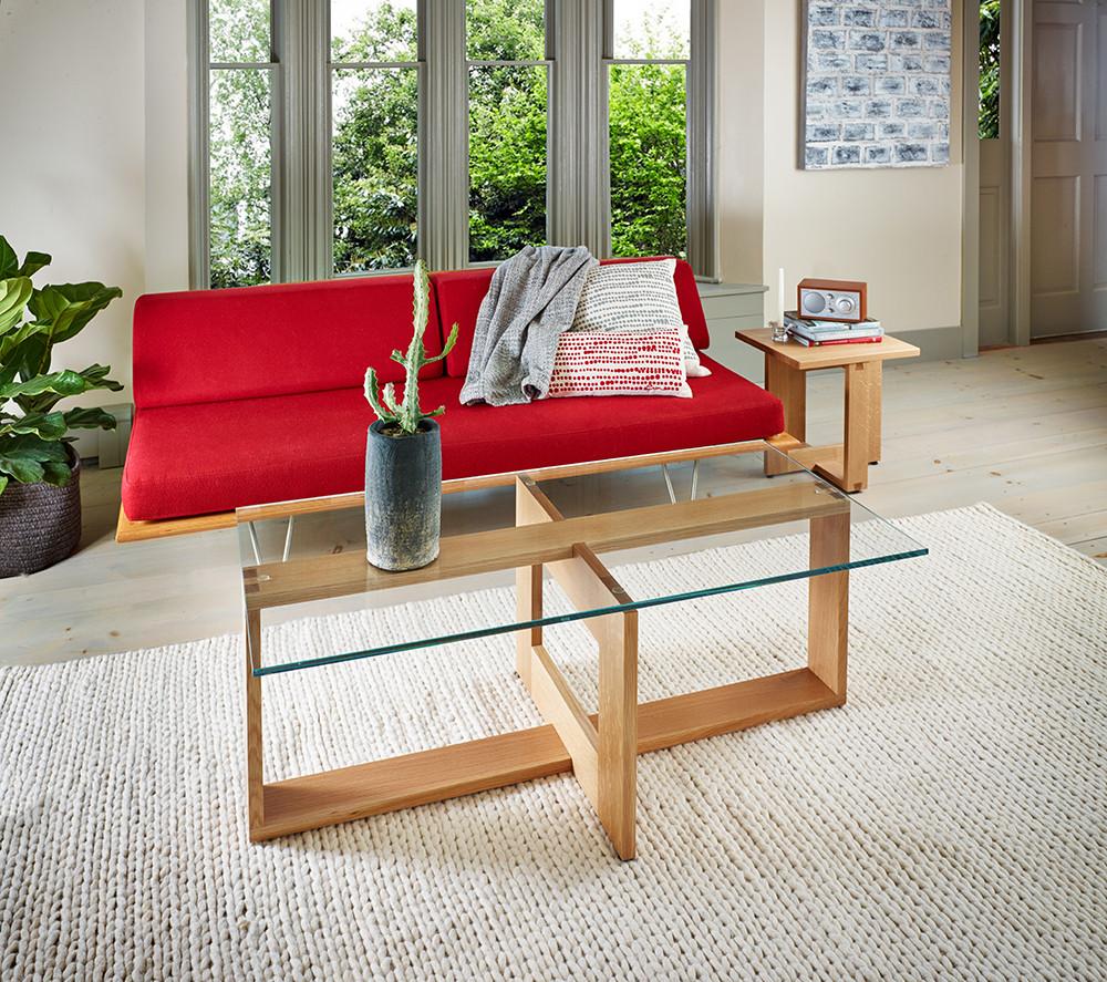 Lokie Glass Top Coffee Table