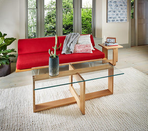Lokie Glass Top Coffee Table