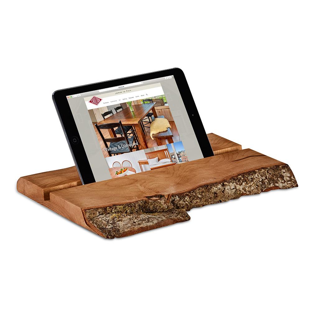 Live Edge Tablet Cradle