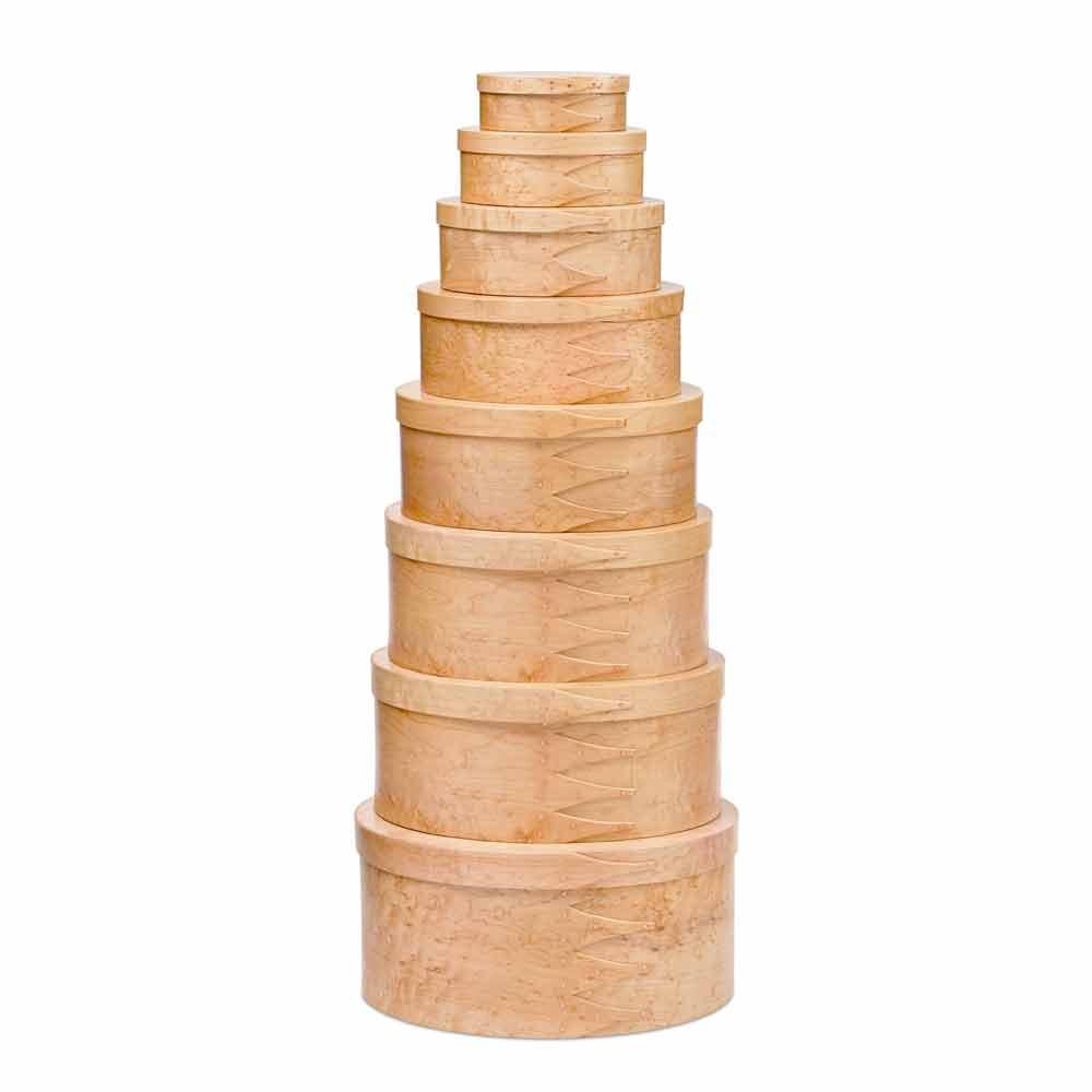 Shaker Oval Boxes - Birdseye Maple